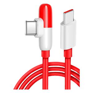 营璐适用一加9pro弯头数据线65W超级闪充1+9RT手机充电线7pro快充OnePlus8T游戏Warp双type-c加长2米