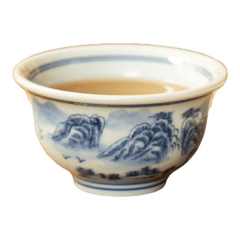 三勤堂青花手绘陶瓷柴窑