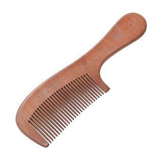 天天见桃木梳子按摩梳宽齿细齿学生长把梳月大号清洁牙梳实木无漆