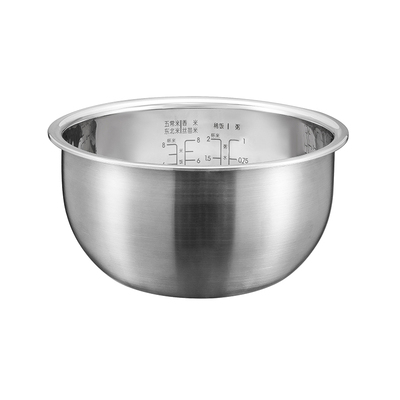 适用美的4升5升无涂层不锈钢内胆