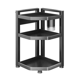 厨房置物架台面转角多功能三角调料品刀筷一体架子墙角调味罐收纳