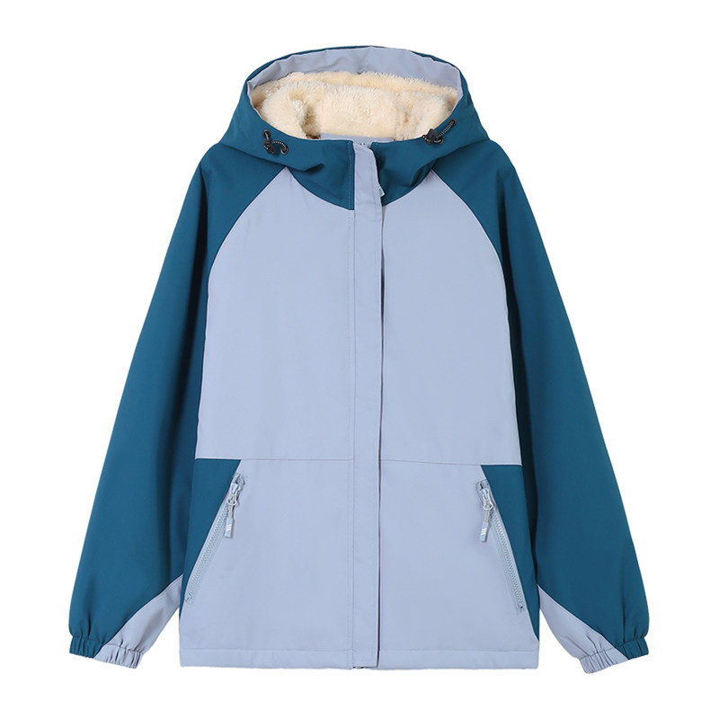 加绒加厚棉衣棉服女外套时尚洋气