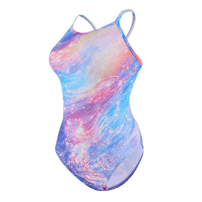 洲克烫金印花三角连体泳衣女zoke