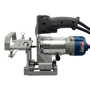 二合一连接件开槽器隐形件开槽机新款木工修边机无钉眼开槽支架