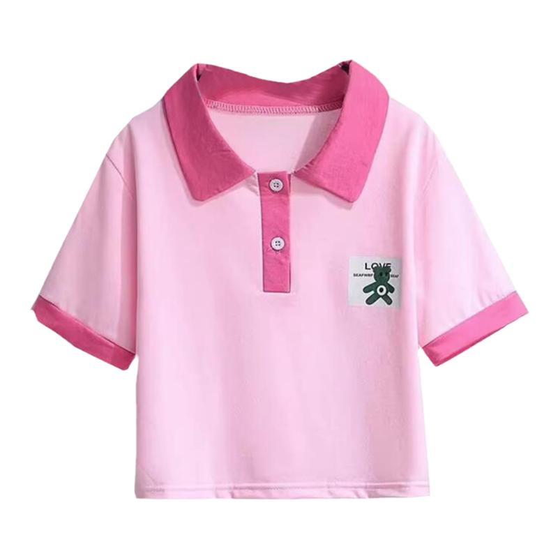 学院夏季时尚套装女童短袖运动服
