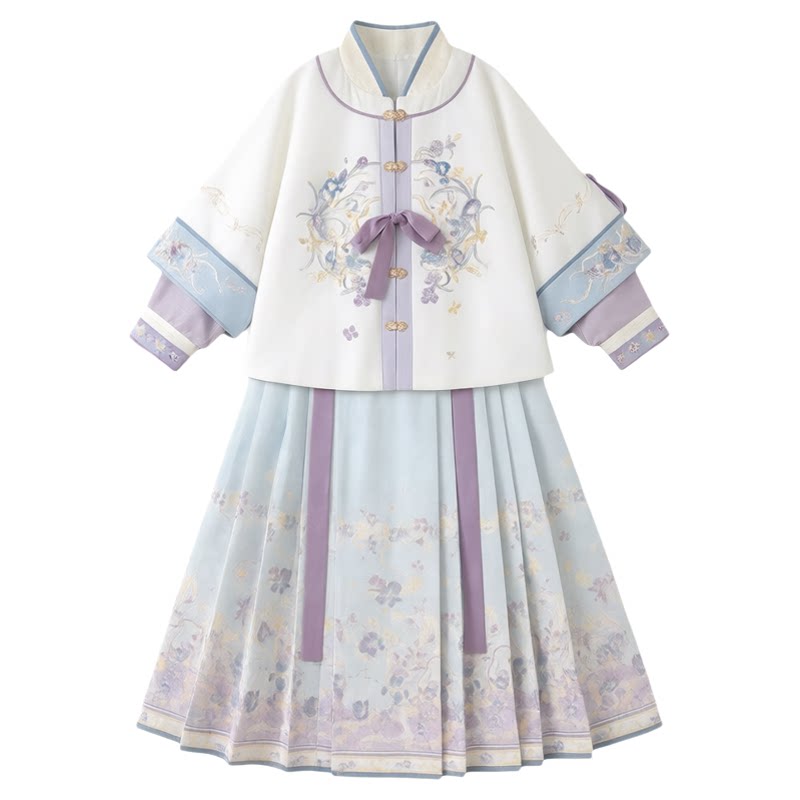 中秋女童明制汉服马面裙套装