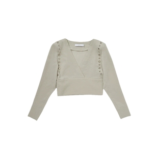 IRO NIGHT 2026年春季修身V领纯色上衣WM16PRAIA23W