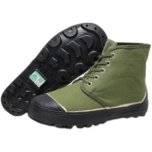 3511正品高腰绿解放鞋厚底劳动女式老式高帮农田民工地男劳保胶鞋
