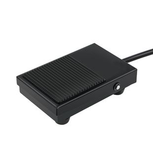 贝尔美TFS-1脚踩开关线长2米铁壳脚踏自复位开关控制器脚踏开关