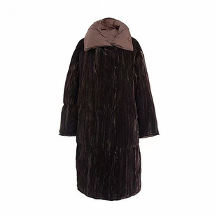 正品 AUM奥姆2025冬款 丝绒 超轻中长羽绒服外套 MCFZ4901Y 5280