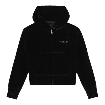CALLEDBACK丝绒连帽卫衣外套