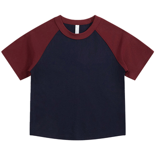 班服定制小学生纯棉t恤印logo儿童团体活动运动会短袖衣服装印花