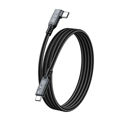 雷电5数据线全功能适用雷雳4thunderbolt3双头type-c视频线pd240w快充usb4连接显卡扩展坞显示器80Gbps一线通