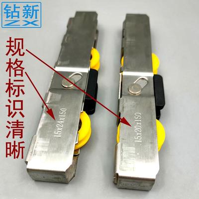 铝合金玻璃推拉门移门地滑轮不锈钢导轨道下滑轮承重型静音顺滑