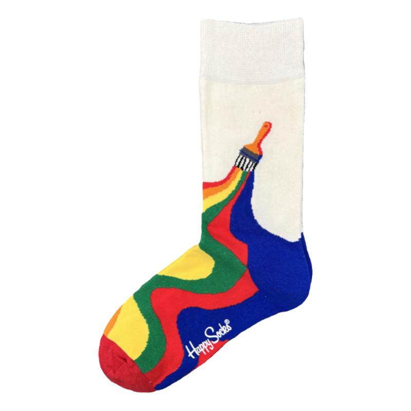 happysocks袜子女吸湿排汗彩色袜