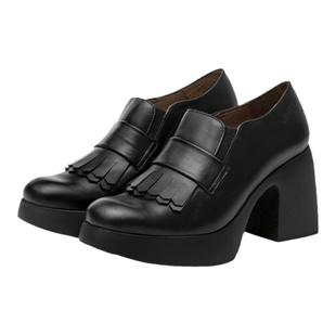 WONDERS西班牙原产进口粗跟高跟水台流苏时尚女单鞋