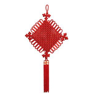 中国结挂饰2026新款入户门玄关客厅高档大号红色如意挂件手工编织