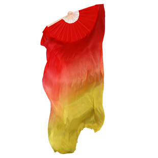 铭记星星之火舞蹈扇子火焰扇红橙黄长稠扇象王行开场舞舞蹈道具