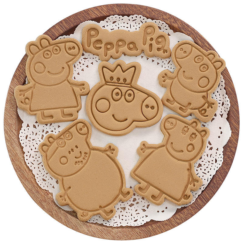 小猪卡通饼干模具家用佩琪全套烘焙翻糖磨具曲奇立体按压模具