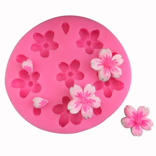 巧克力翻糖邹菊硅胶模具菊花模具太阳花樱花梅花蛋糕装饰烘焙工具