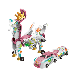 火星鹿合体碰撞魔幻变形银翼飞马咖宝车神弹跳磁吸小汽车男童玩具