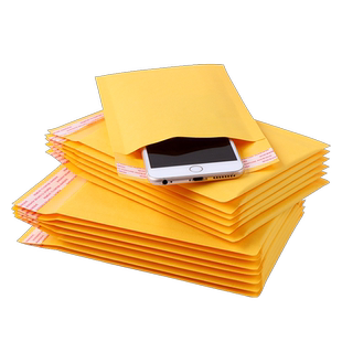 黄色牛皮纸气泡信封袋加厚手机壳包装快递袋防震防摔定制泡沫袋子