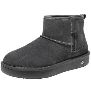 徐海乔同款百丽男鞋保暖雪地靴冬商场款厚底毛毛棉鞋短靴8XU01DD5