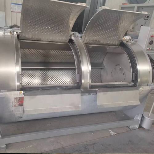 大型工业洗衣机滤布清洗化工袋布清洗机100-200-300-400kg洗脱烘