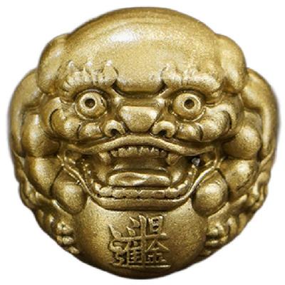 送给长辈的实心黄铜貔貅健身球