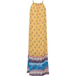 EP雅莹女装 真丝拼接印花度假风吊带连衣裙 2025夏季新款4213A