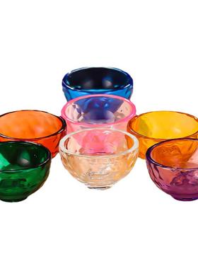 七彩水晶佛前供水碗供水杯