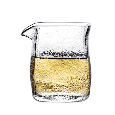 九土锤纹玻璃公道杯耐热方形公杯