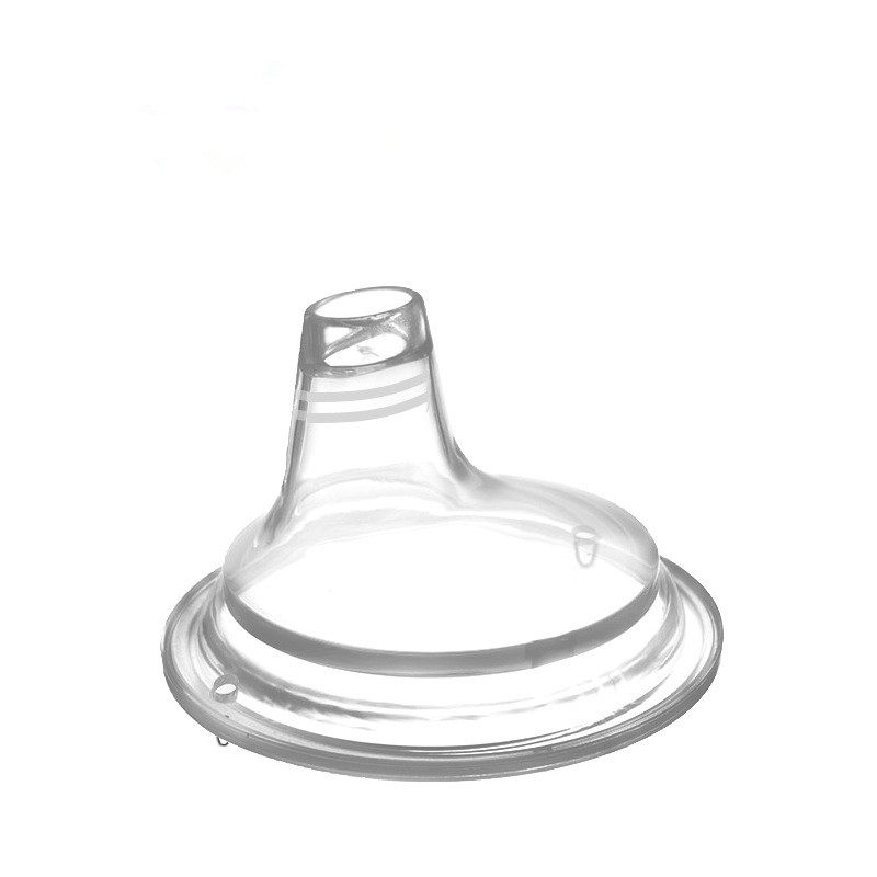 鸭嘴奶嘴扁头宽口奶瓶带吸管通用