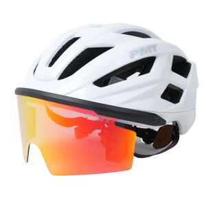 PMT自行车头盔米朵3.0炫彩磁吸风镜公路山地车一体成型安全帽男女