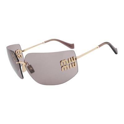 【自营】MIUMIU/缪缪女款墨镜时尚不规则无框明星同款太阳镜54YS
