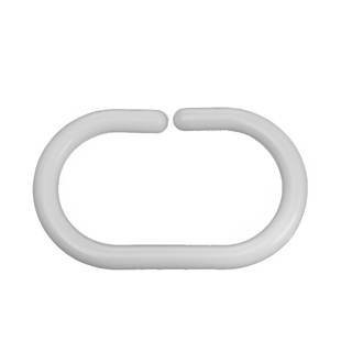 浴帘挂钩窗帘钩子床帘吊环挂环开口拉环塑料圆圈配件C型活扣大号