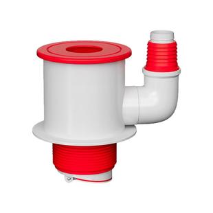 阳台洗衣机下水三头通分水器烘干机扫地机人排水管道防臭四通接头