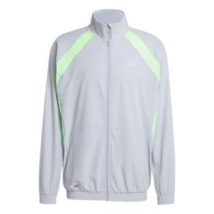 李现同款速干挺阔撞色拼接运动夹克外套健身服男adidas阿迪达斯