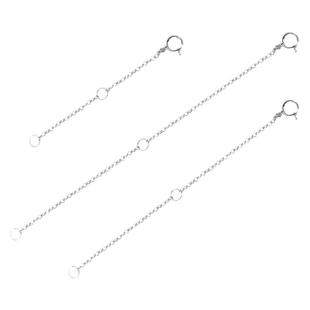 925纯银项链延长链镀18k玫瑰金手链尾链条加长龙虾扣万用DIY配件