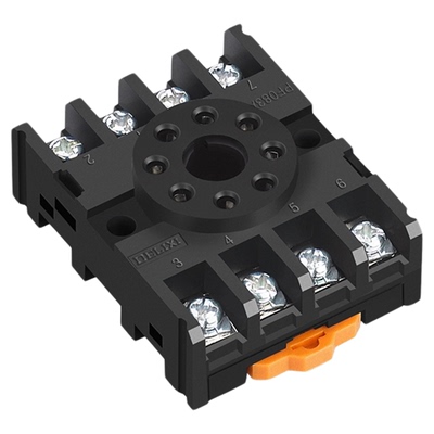 德力西PF083A时间中间继电器底座/插座MY2P JQX JTX JSZ3 8脚方座