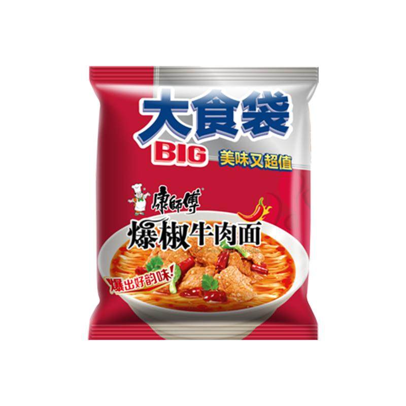 康师傅方便面大面饼袋装红烧香辣