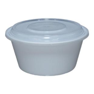 一次餐具圆形带盖加厚商用调料汤碗透明360ml450ml外卖一次性碗