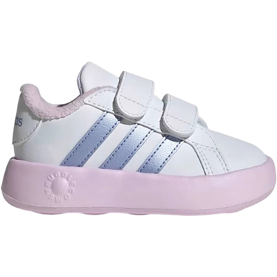 阿迪达斯婴童魔术贴厚底跑步鞋