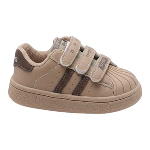 儿童贝壳头板鞋幼儿园小白鞋女童轻便跑步软底运动鞋高颜值男宝宝