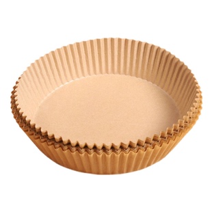 空气炸锅专用纸盘加厚食品级的家用吸油纸耐高温方形大号纸碗装