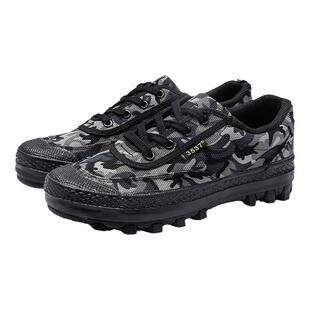 3537正宗战击新款解放鞋男2025新款劳保鞋耐磨工地军训胶鞋迷彩鞋