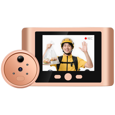 电子猫眼监控录像带显示屏嵌入式