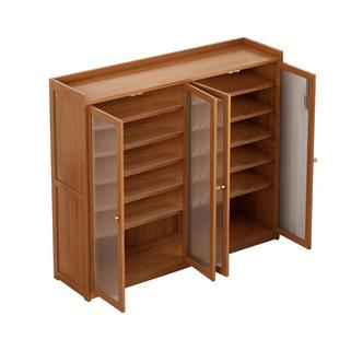 大容量鞋柜家用门口鞋子收纳神器现代简约带门防尘实木鞋架子爆款