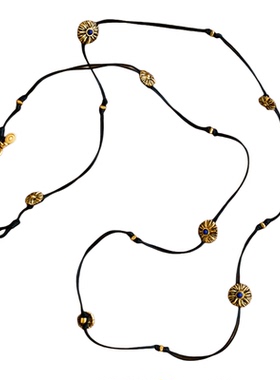 MONSECRET纽扣棕榈长项链