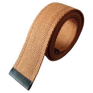 电子厂过安检无铁磁金属帆布腰带易粘魔术贴简约百搭情侣加厚织带